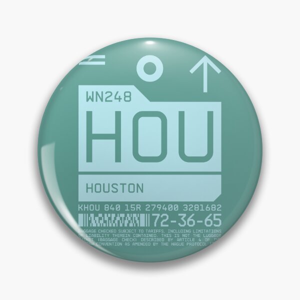 Artikelvorschau, Gepäckanhänger C - HOU Houston Texas USA entworfen und verkauft von VoodooCircus.