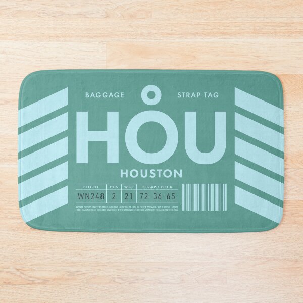 Item preview, Luggage Tag D - HOU Houston Texas USA designed and sold by VoodooCircus.