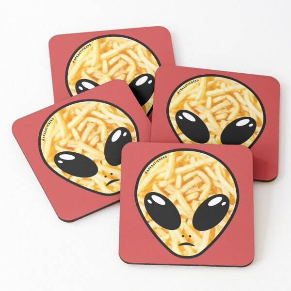 Item preview,  Alien head - fries skin designed and sold by AreaStickers.