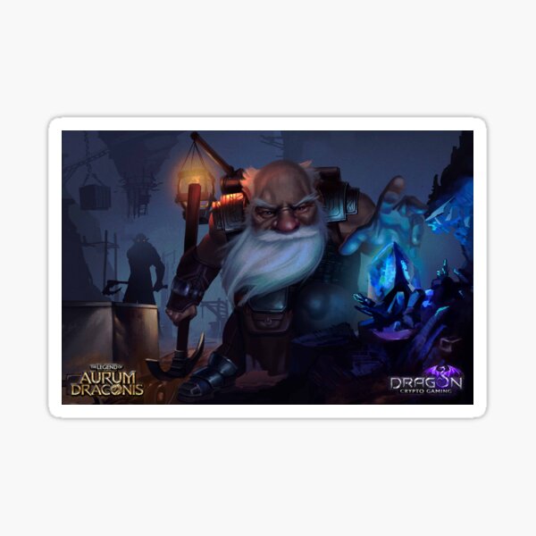 The Legend of Aurum Draconis - Miner Sticker