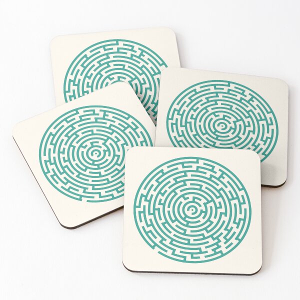 Item preview, Circle Maze - Seafoam Green designed and sold by Jon J.S.H.