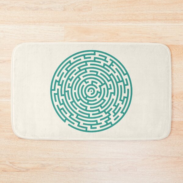 Item preview, Circle Maze - Seafoam Green designed and sold by Jon J.S.H.