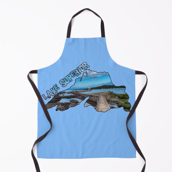 Item preview, Lake Superior Outline (Lighthouse in Grand Marais, Minnesota) designed and sold by gorff.