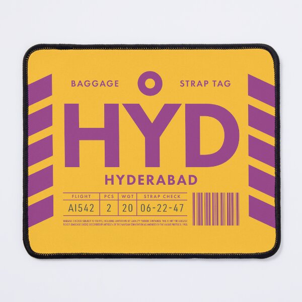 Item preview, Luggage Tag D - HYD Hyderabad India designed and sold by VoodooCircus.