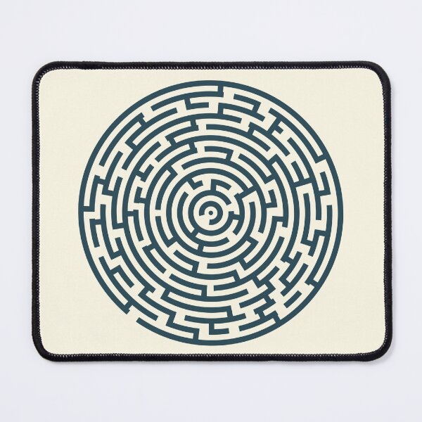 Item preview, Circle Maze - Faded Blue designed and sold by Jon J.S.H.