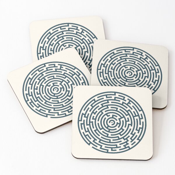 Item preview, Circle Maze - Faded Blue designed and sold by Jon J.S.H.