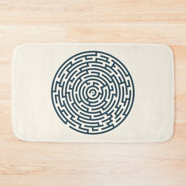 Item preview, Circle Maze - Faded Blue designed and sold by Jon J.S.H.