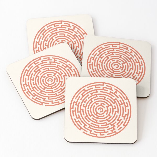 Item preview, Circle Maze - Faded Orange designed and sold by Jon J.S.H.