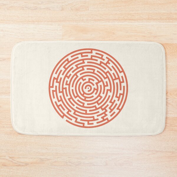 Item preview, Circle Maze - Faded Orange designed and sold by Jon J.S.H.
