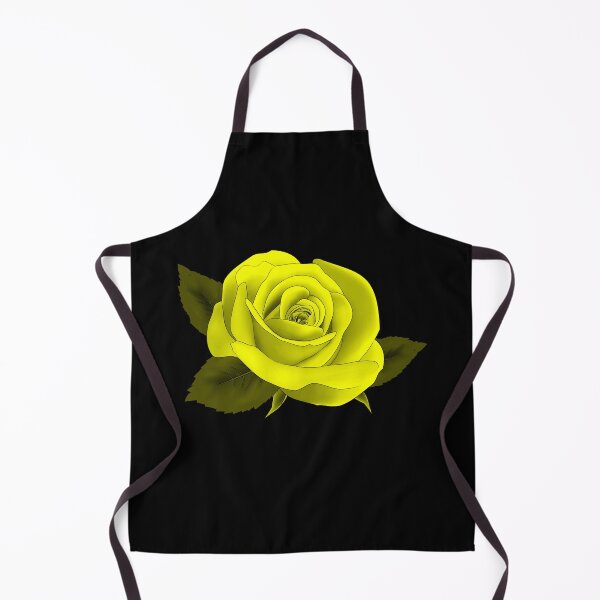 Item preview,  TREND |SINGLE YELLOW NEON ROSE ON BLACK designed and sold by ozcushionstoo.