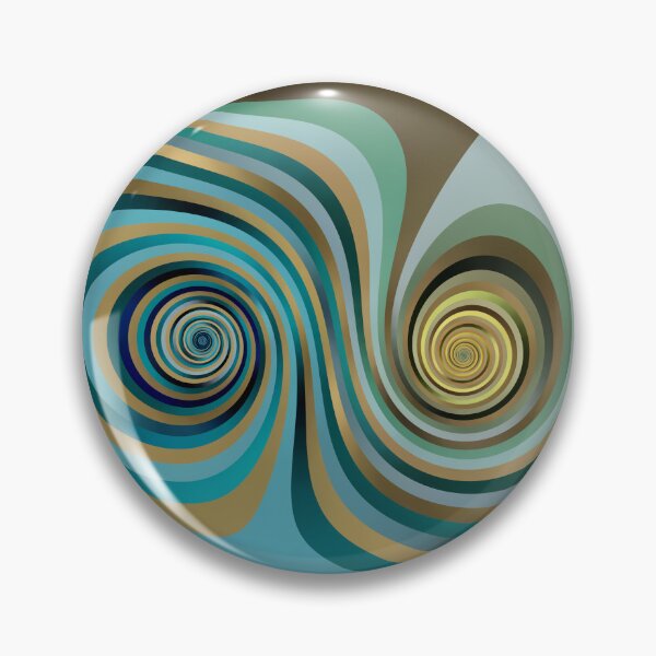 Item preview, complex design 3D fractal structure in blue turquoise blue brown colours on a black background designed and sold by mister-john.