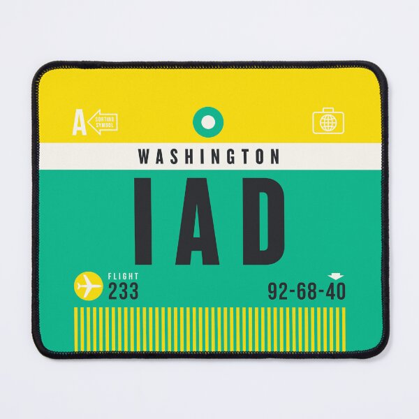 Item preview, Luggage Tag A - IAD Washington USA designed and sold by VoodooCircus.