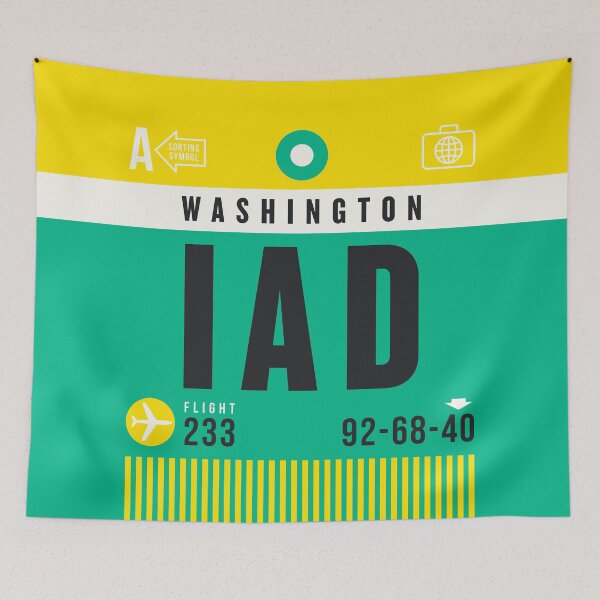 Item preview, Luggage Tag A - IAD Washington USA designed and sold by VoodooCircus.
