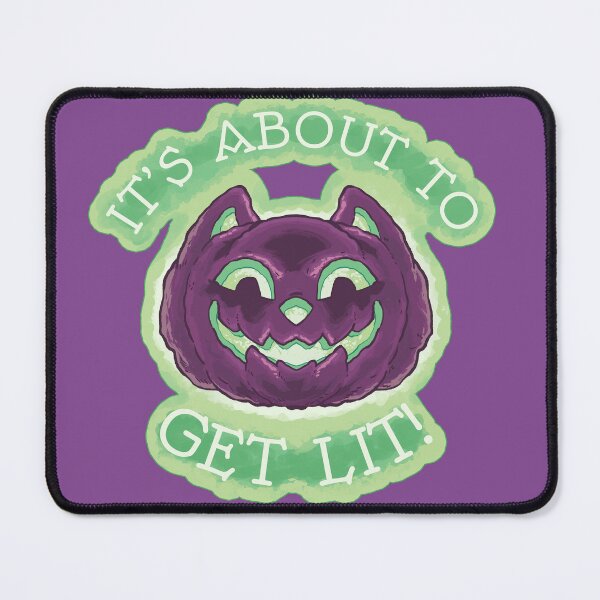 Item preview, Get Lit Pumpkin Cat in purple designed and sold by StillWinter.