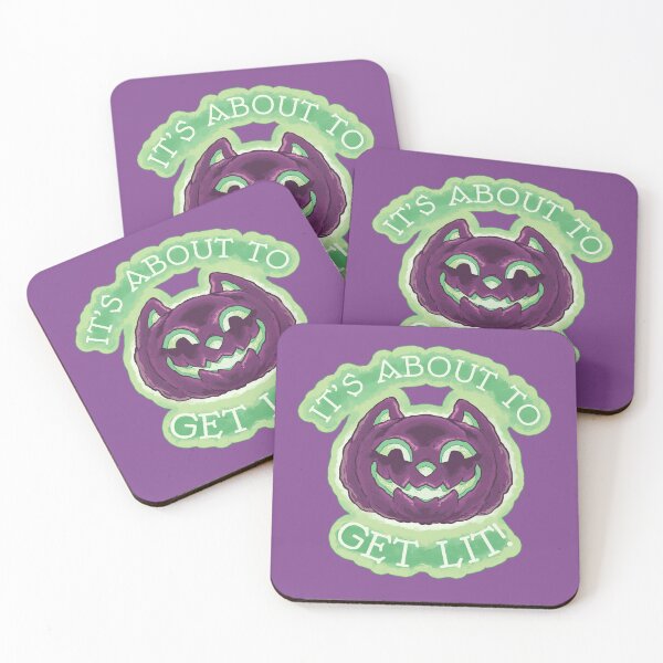 Item preview, Get Lit Pumpkin Cat in purple designed and sold by StillWinter.