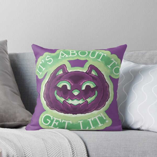 Item preview, Get Lit Pumpkin Cat in purple designed and sold by StillWinter.