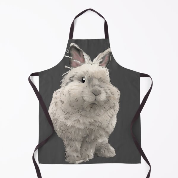 Item preview, White Lion Head Rabbit _ Bunniesmee designed and sold by bunniesmee.