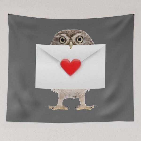 Item preview, Owl with giant envelope designed and sold by PottersArt.