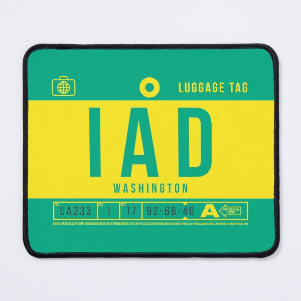 Item preview, Luggage Tag B - IAD Washington USA designed and sold by VoodooCircus.