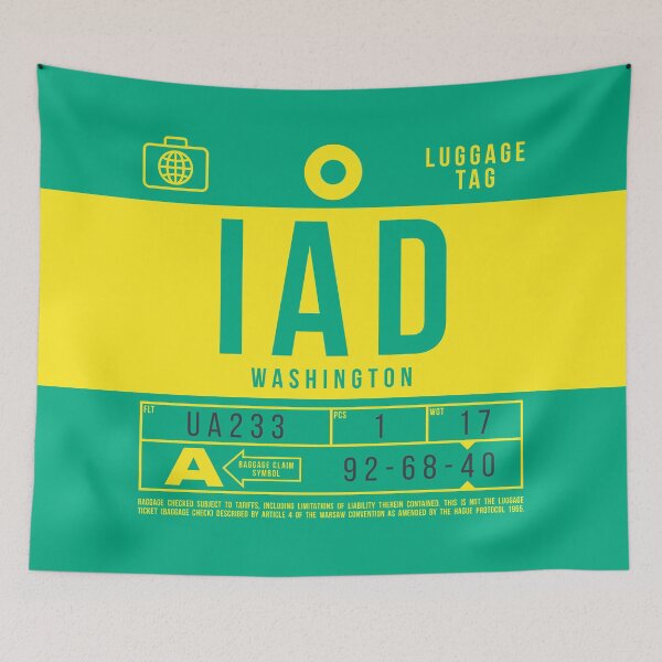 Item preview, Luggage Tag B - IAD Washington USA designed and sold by VoodooCircus.