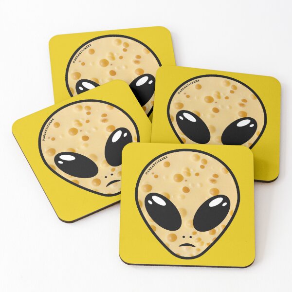 Item preview, Alien head - Emmental cheese skin designed and sold by AreaStickers.