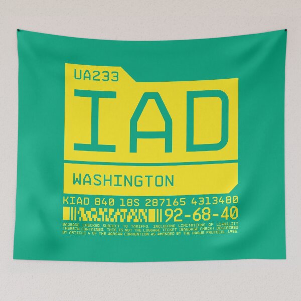 Item preview, Luggage Tag C - IAD Washington USA designed and sold by VoodooCircus.