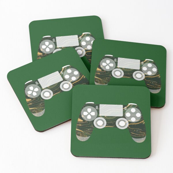 Item preview, Retro Gaming Controller Psychedelic Liquid Green Gold designed and sold by everything4eva.