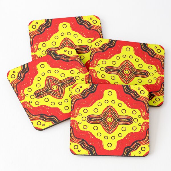 Item preview, Pattern in Red and Yellow designed and sold by Heatherian.