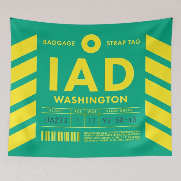 Item preview, Luggage Tag D - IAD Washington USA designed and sold by VoodooCircus.