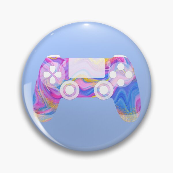 Item preview, Retro Gaming Controller Psychedelic Liquid Pink Blue Gold designed and sold by everything4eva.