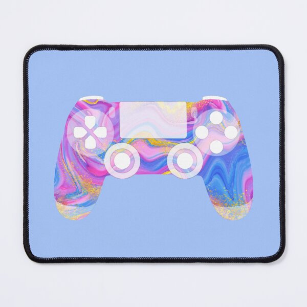 Item preview, Retro Gaming Controller Psychedelic Liquid Pink Blue Gold designed and sold by everything4eva.