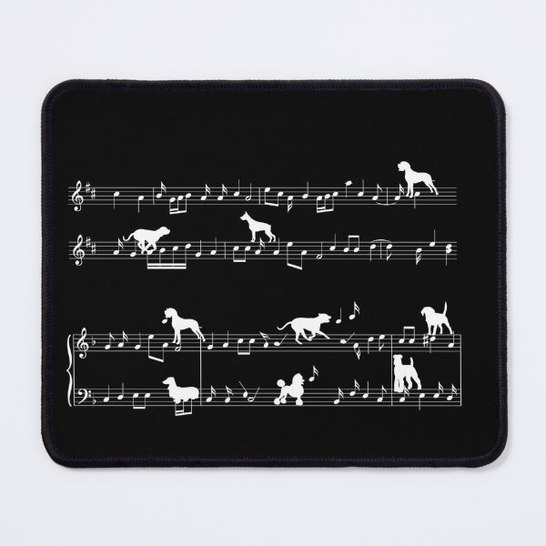 Item preview, Musical Dog Dogs playing on music notes designed and sold by Jelisandie.