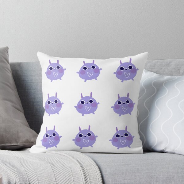 Item preview, Cute Kawaii Bug Lilac Purple Ladybug Cartoon Sticker designed and sold by dai-yu.
