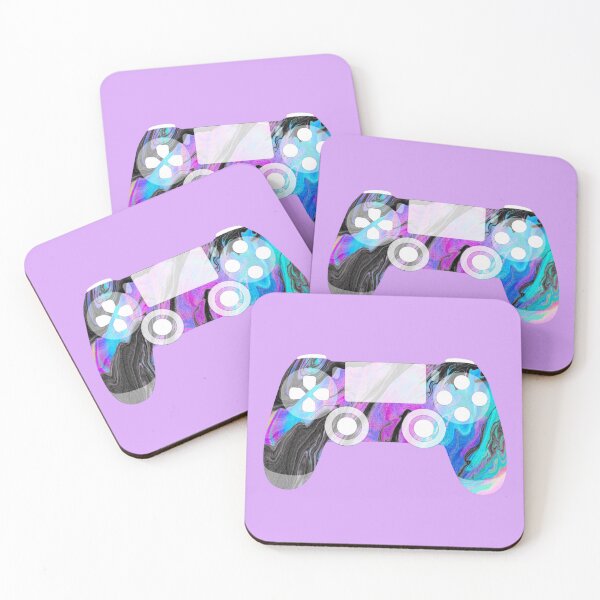 Item preview, Retro Gaming Controller Psychedelic Liquid Pink Blue Black designed and sold by everything4eva.