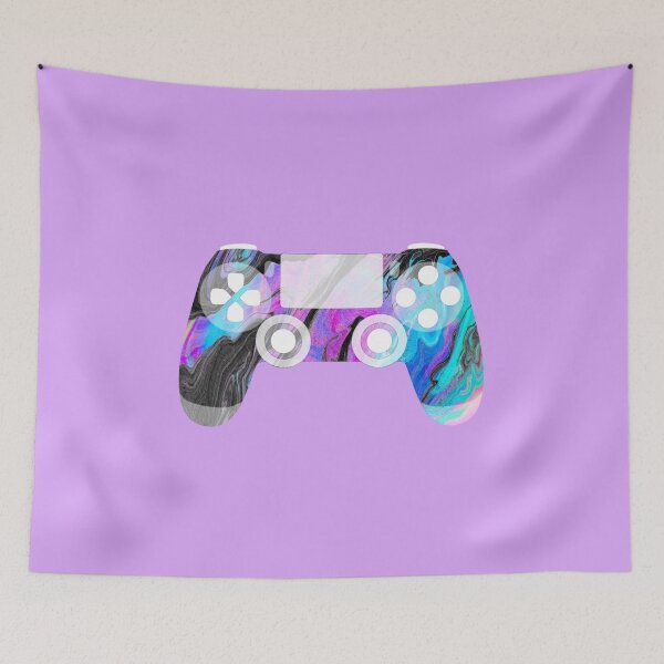 Item preview, Retro Gaming Controller Psychedelic Liquid Pink Blue Black designed and sold by everything4eva.