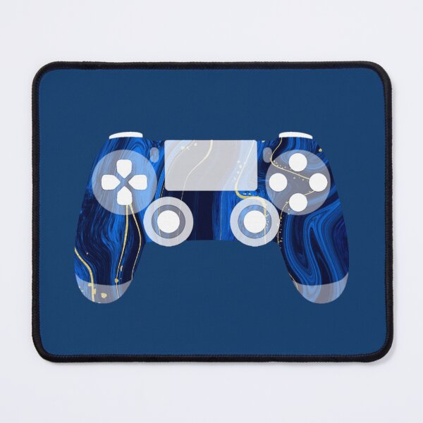 Item preview, Retro Gaming Controller Psychedelic Liquid Blue Gold designed and sold by everything4eva.