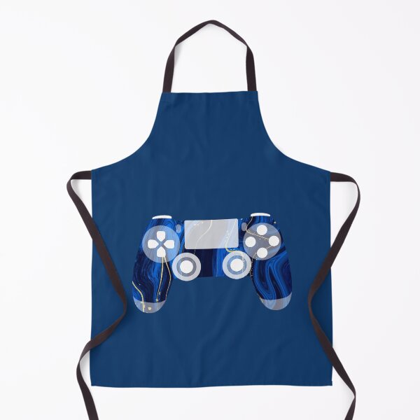 Item preview, Retro Gaming Controller Psychedelic Liquid Blue Gold designed and sold by everything4eva.