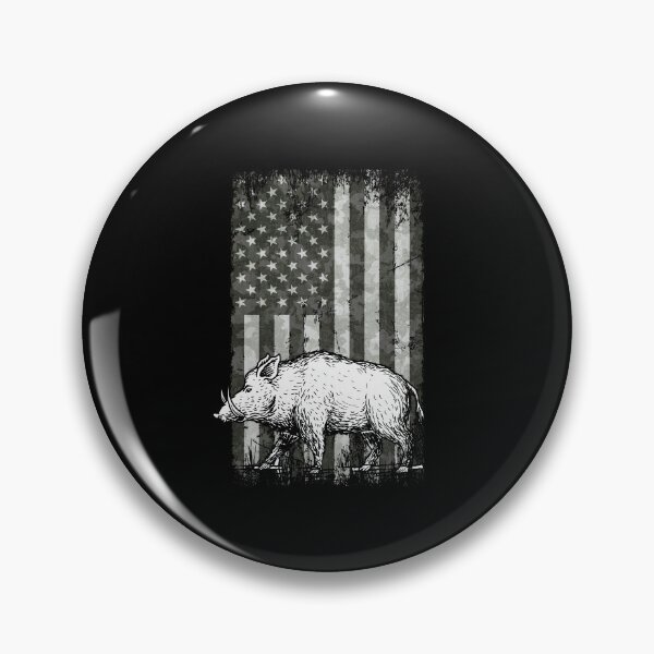 Item preview, Patriotic Wild Boar Hunting Season For Hog Whisperer Hunter designed and sold by Nessshirts.