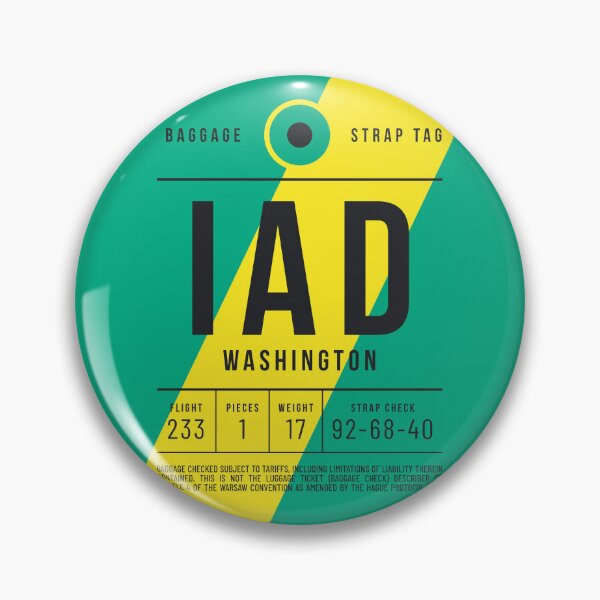 Item preview, Luggage Tag E - IAD Washington USA designed and sold by VoodooCircus.