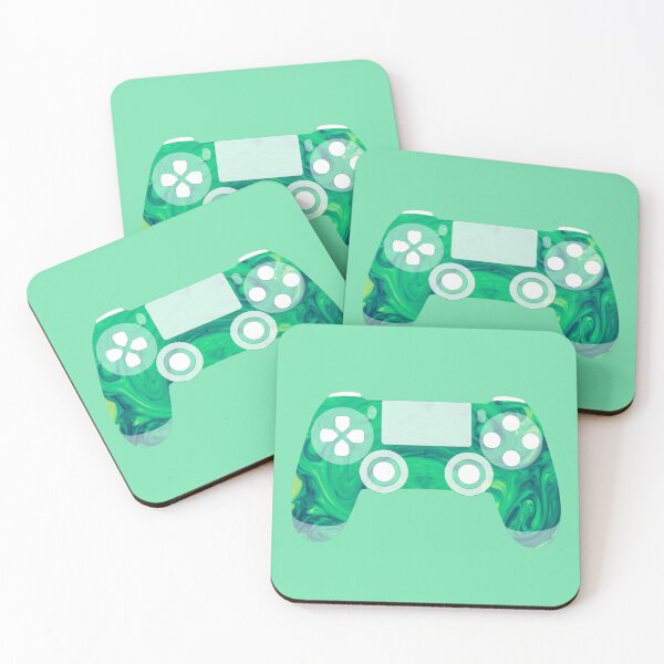 Item preview, Retro Gaming Controller Psychedelic Liquid Green designed and sold by everything4eva.