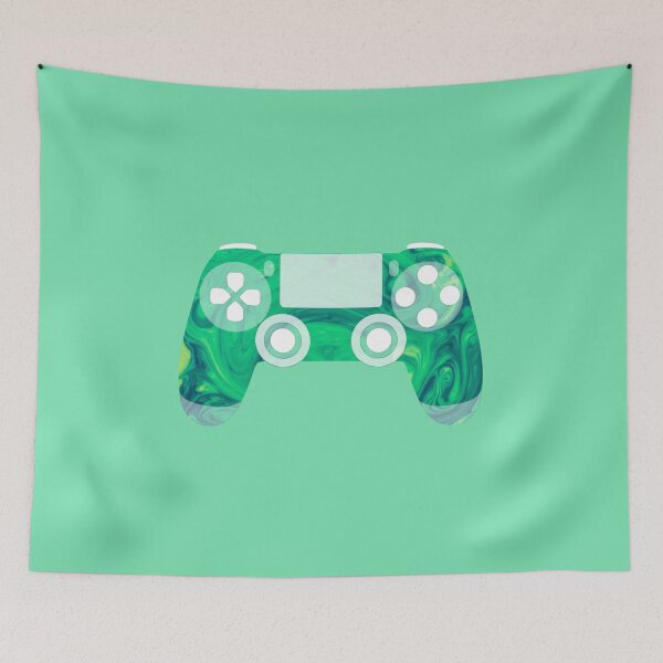 Item preview, Retro Gaming Controller Psychedelic Liquid Green designed and sold by everything4eva.