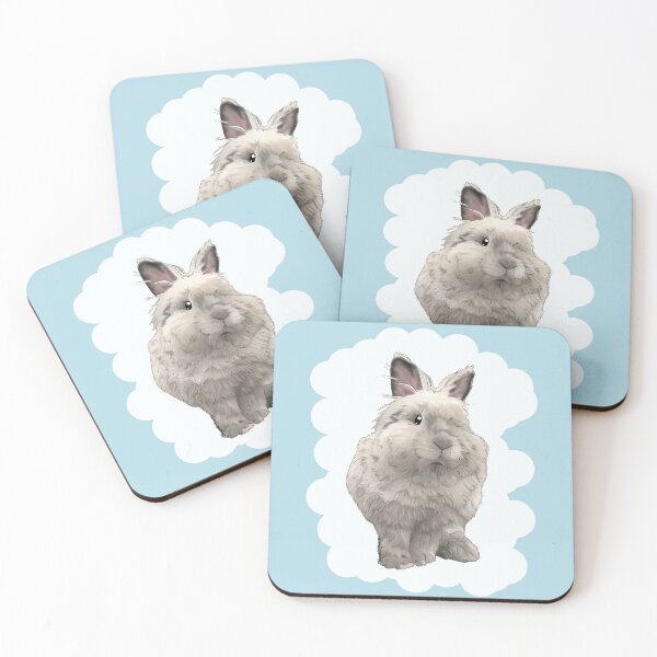 Item preview, Cloud White Lion Head Rabbit _ Bunniesmee  designed and sold by bunniesmee.