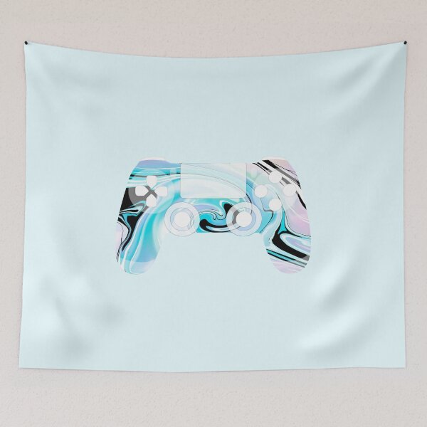 Item preview, Retro Gaming Controller Psychedelic Liquid Pink Blue Black designed and sold by everything4eva.