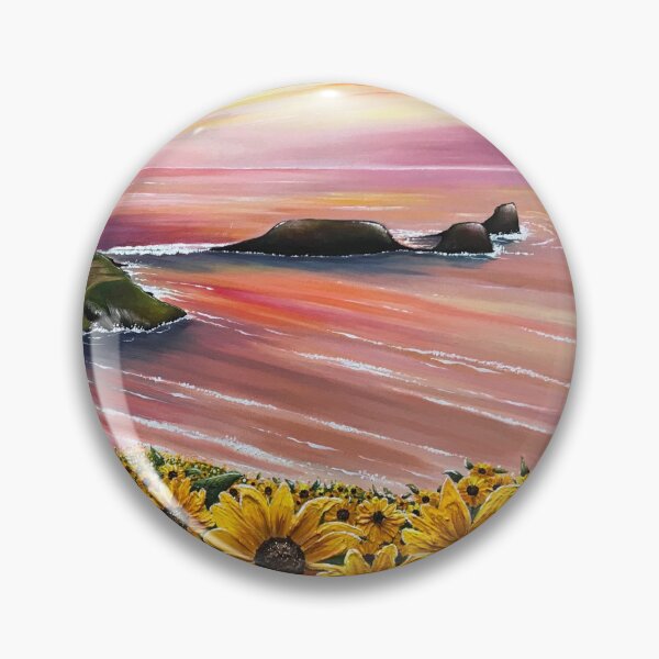 Item preview, Rhossili sunset with sunflowers(Gower Peninsula) designed and sold by Karen Elaine Evans.
