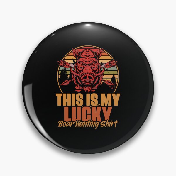 Item preview, This Is My Lucky Funny Boar Hunt Humor For A Wild Pig Hunter designed and sold by Nessshirts.