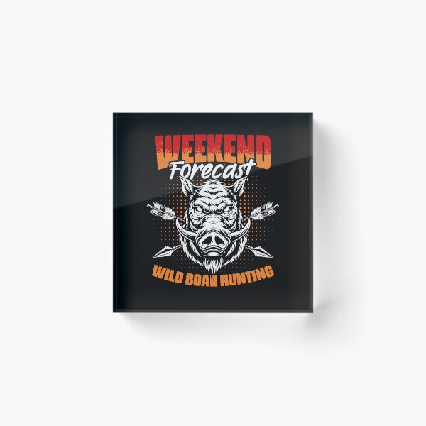 Item preview, Weekend Forecast Funny Wild Boar Hunting For Hog Hunt Hunter designed and sold by Nessshirts.