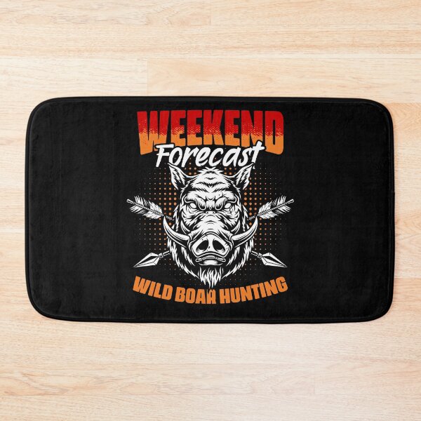 Item preview, Weekend Forecast Funny Wild Boar Hunting For Hog Hunt Hunter designed and sold by Nessshirts.