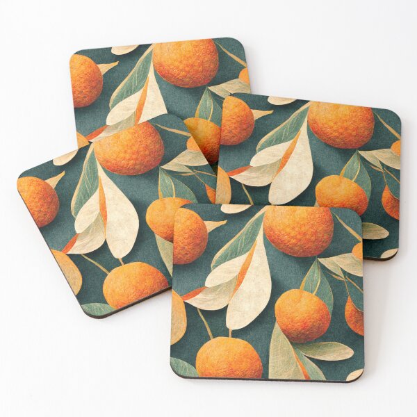 Item preview, Oranges pattern wallpaper - mural designed and sold by ontano.