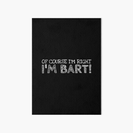 Bart sad Art Board Print by Loony80