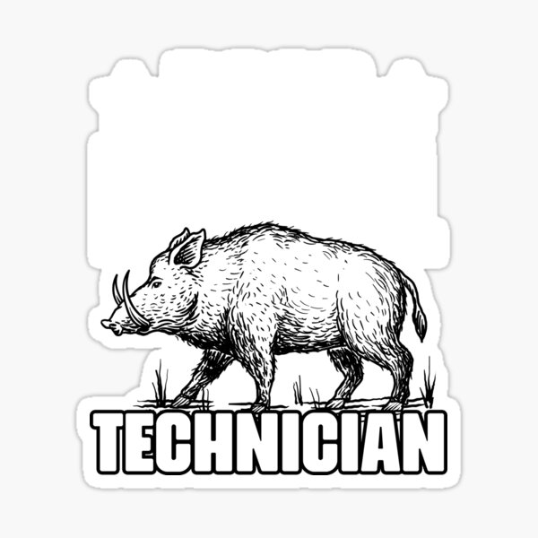 "Boar Removal Funny Wild Pig Hunting Humor For A Hog Hunter" Sticker